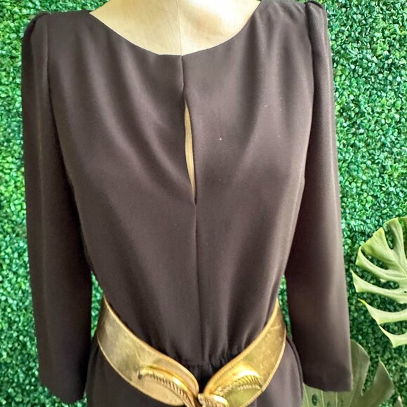 New Alonso Paris Milan New York Black Long jumpsuit made in Italy - Picture 3 of 7